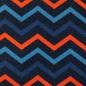 Preview: Canvas Heiner mit dem orange blauem Zickzack-Muster (Chevron)